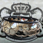 نجفه ثلاثي مدور اسمر مودرن